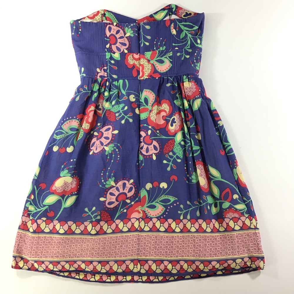 Shoshanna Lotus Strapless Silk Dress - Picture 3 of 8